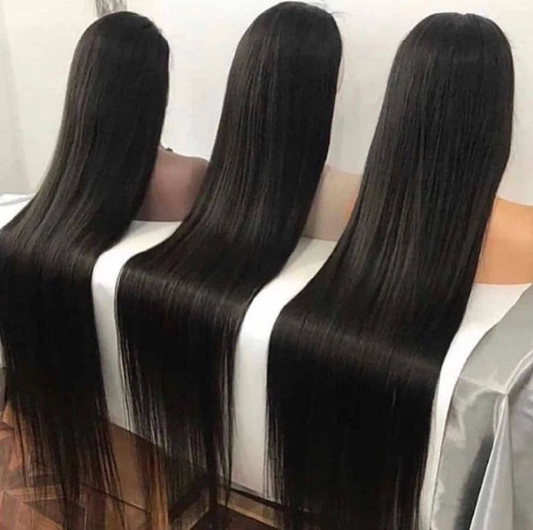 Factory Price 26 Inch Human Hair Wig Full Lace Virgin Human Long Hair Bone Straight Shiny Lace Wig