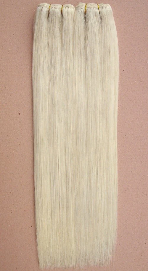 100% Remy Human Hair Weft Human Hair Extension Blonde Color Hair Weft (AV-hw613)