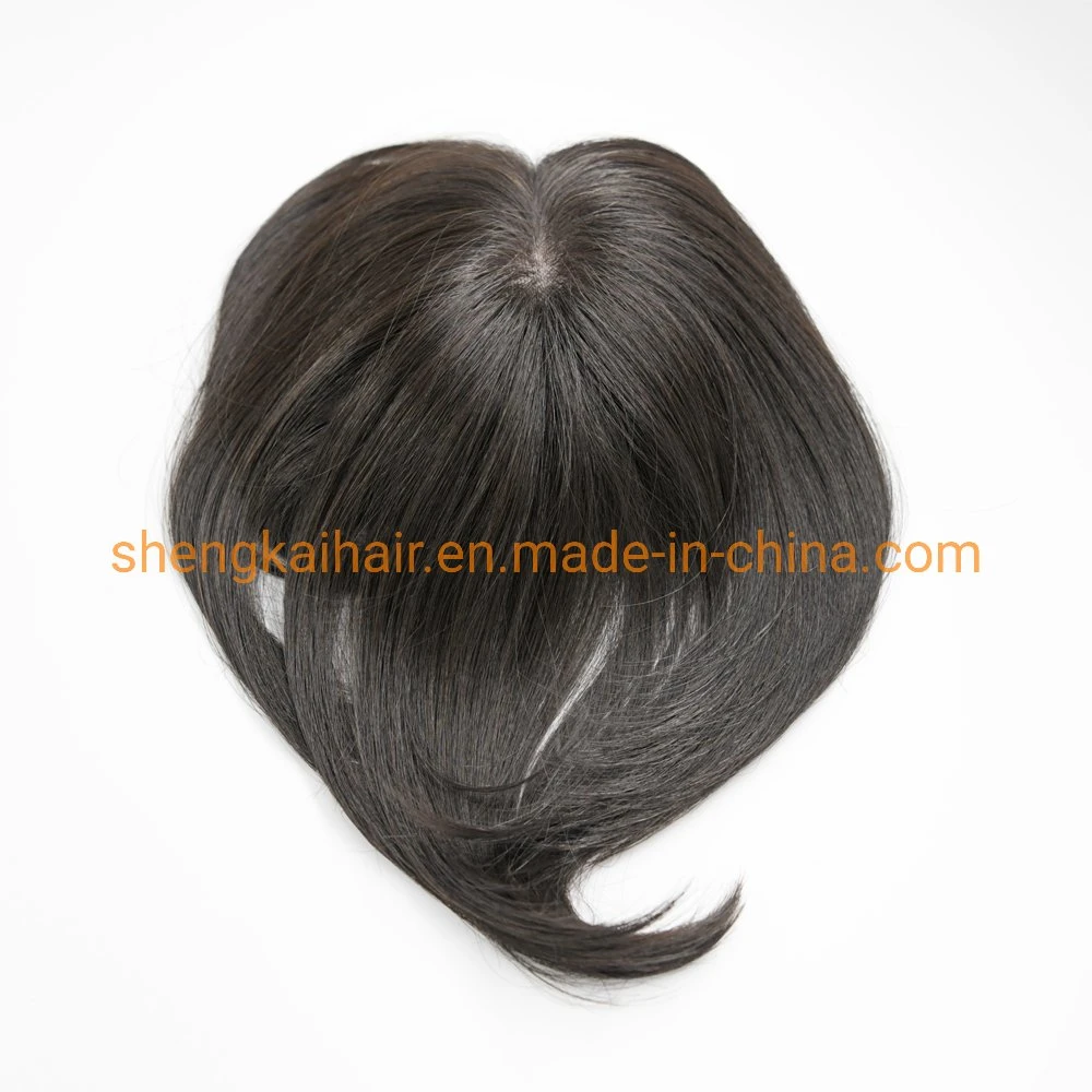 Wholesale Premium Quality Full Hantied Human Hair Synthetic Hair Mix Hair Toppers for Women 528