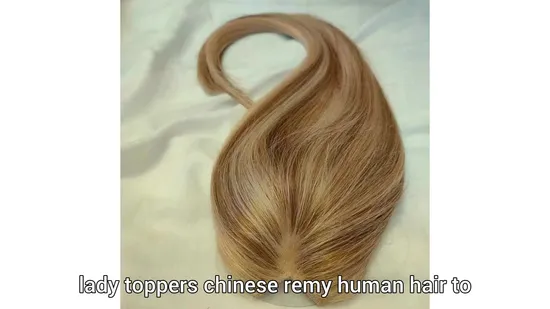 Lady Virgin 3X5 Mono Base Blonde Hair Topper Chinese Remy Human Hair