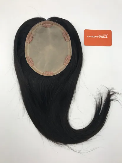 Stock Silk Top Topper with Clips for Thin Hair Women