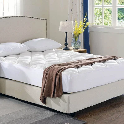 Soft and Plush Bamboo Fitted Mattress Topper